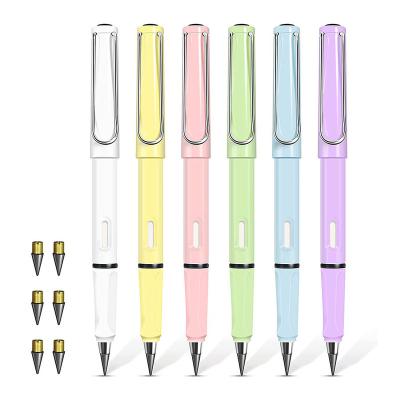 China Office & School Weizhuang Pencil 6 Inkless Pencils with 6 Spare Seeds Reusable Erasable Pencils Suitable for Writing Painting and Gift for sale