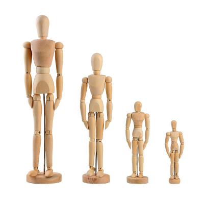 China Arts Drawing or Art Painting Accessory Desktop Decoration Wooden Mannequin Decor Weizhuang Art Wooden Model Articulated Wood Doll for sale