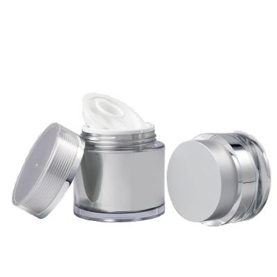 China Small Cream Plastic Containers With Lids 30ml Round Cosmetic Jar for sale