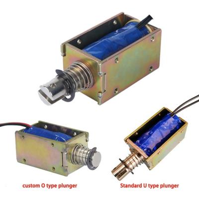 China Solenoide del marco abierto del empuje del tirón del movimiento SPCC DC de 12M M en venta