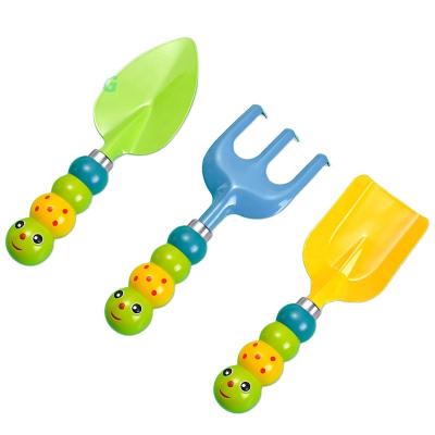 China New Spot Minimalist Children's Caterpillar Three-piece Set Cartoon Gardening Flower Planting Shovel Garden Potting Tools for sale