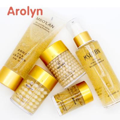 China Private label 24k gold skin care set anti aging whitening with best service skin care set for sale