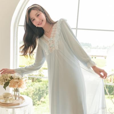 China Fashion cool and beautiful comfortable hot sale QUICK DRY casual home wear lovely pajama nightgown for ladies for sale