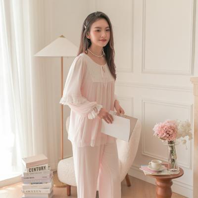 China 2021 QUICK DRY Autumn And Winter Long Sleeve Sleepwear Ladies Pajamas For Women Set for sale