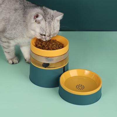 China 1L Cat Water Dispenser Detachable Pet Non-automatic Small Capacity Silicone Dog Water Feeding Feeder for sale