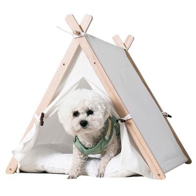 China Outdoor Portable Water Proof Pet Tent Cat Kennel Teepee Viable Sleeping Mat Tent for sale