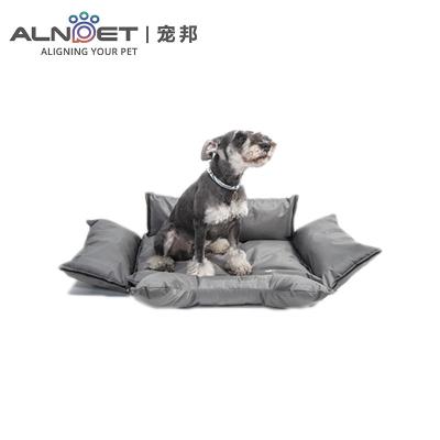 China Sustainable Custom Warm Square Fur Cuddle Canvas Cat Pad Luxury Pet Dog Bed for sale