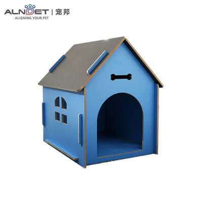 China Sustainable Modern Household Solid Indoor Outdoor Wooden Pet Houses For Small Dog for sale