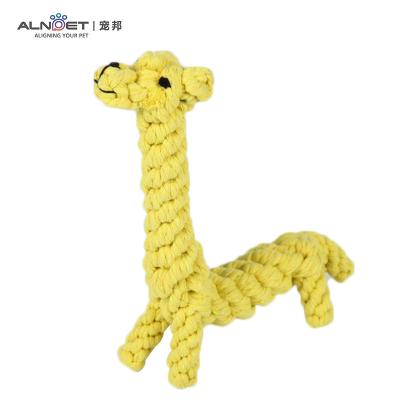 China Sustainable Logo Dog Toy Custom Animal Shaped Dog Rope Chew Toy for sale