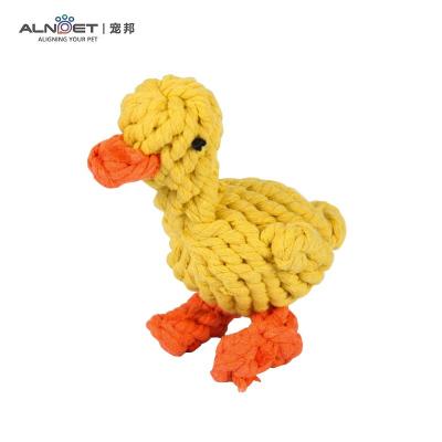 China Environmentally Friendly Handmade Cotton Rope Woven Molar Toy Durable Animal Cotton Hemp Small Chewing Rope Dog Toy for sale