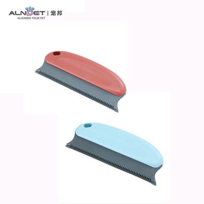 China Durable ABS Plastic Double Sided Pet Hair Remover Travel Brush Dog Hair Self Cleaning Tools for sale