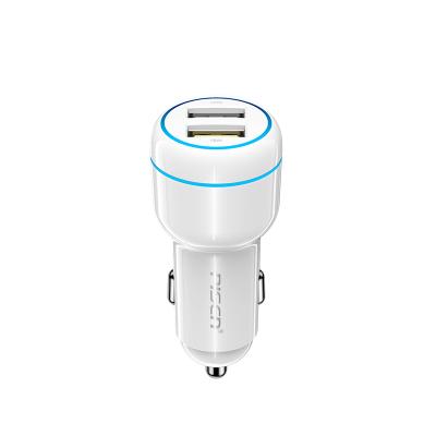 China CAR Charger OEM CE Rohs Car Charger, Aluminum Alloy Mini Car Charger Adapter Dual Fast Usb Port Car Charging Iphone for sale