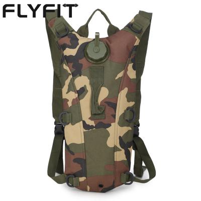 China Lightweight FLYFIT Waterproof Custom Camouflage Waterproof Bicycle Hydration Pack With Water Bladder For Camelback Hydration Recycling Tactical Backpack for sale