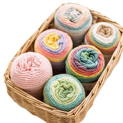 China Anti-bacteria Free Sample 23 Color 5 Ply 100g /Ball Soft Worsted Knitting Baby Thread Thick Milk Cotton For Crochet Yarn for sale