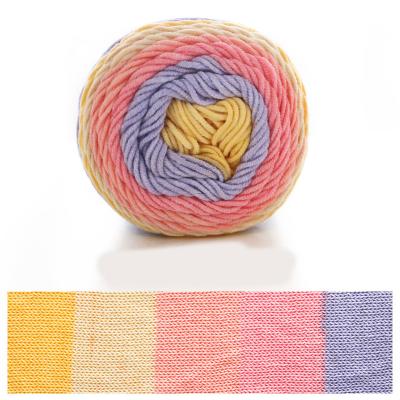 China Hot Selling Hand Knitting Milk Cotton Knitting Yarn 4ply Crochet Ball Acrylic Material Cotton Yarn Anti-bacteria For Baby for sale