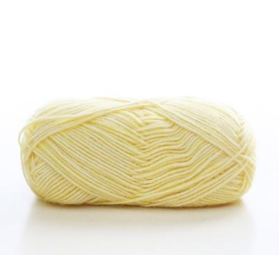 China Anti-Bacteria Wholesale Cheap Price Ball Yarn Crochet Cotton Yarn Super Soft Baby Milk Hand Knitting Cotton Yarn For Knitting for sale