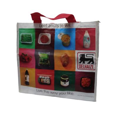 China New Recycled Materials PP Woven Rice Custom Waterproof Laminated Bag For Supermarket Shopping for sale