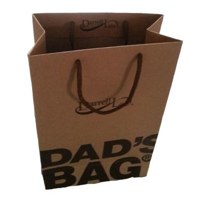 China Rugged recycled materials and elegant rope handle paper bag are used for gift wrapping paper bags for sale