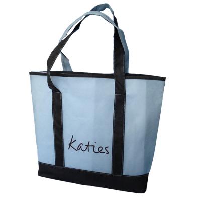 China Security Promotional pp Nonwoven + Tote Shopping Bag Reusable Woven Shopping Bags Non printed by PLA with logo for sale