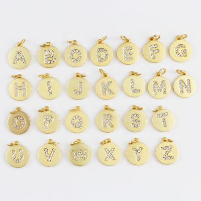 China BD-E597 CZ Letter Charm, Micro Pave Pendant 2018 Hot Selling High Quality Zircon Pendant, Jewelry Acc for sale