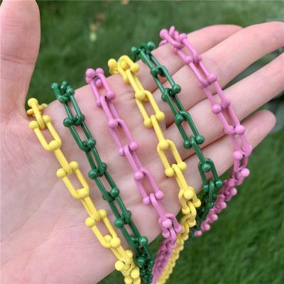 China BD-A2329 Amazing Easy Colorful Enamel Jewelry Chains Accessory, 9*15mm Paper Jewelry Chains Accessory for sale