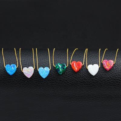 China Wholesale BOHEMIA BD-J095 Real Heart Opal Pendant Necklace Jewelry Pendant for sale