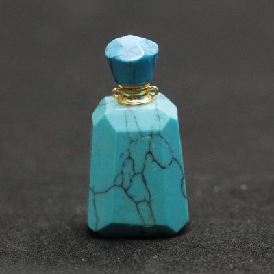 China 2020 New Arrival Wholesale Handmade BOHEMIA Fashion Turquoise Perfume Bottle Pendant Charm BD-E052 for sale