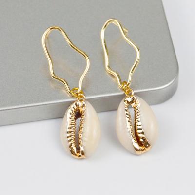 China 2020 Hot Sale BOHEMIA BD-J078 Amazon New Cowrie Shell Earring Jewelry Style for sale