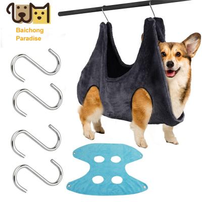 China Quick Release Factory In Stock Pet Grooming Hammock Nail Trimming For Cat And Dog Grooming Hammock Pet Supplies for sale