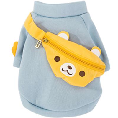 China Viable Small Medium Medium Dog Backpack Bear Cartoon Spring Autumn Spring Clothing Pet Biped Dog Clothes Sweatshirt for sale