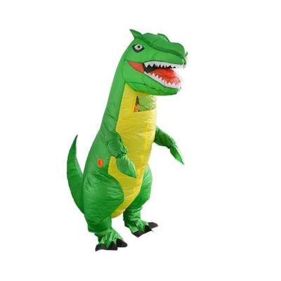 China Polyester Cosplay Fancy Dinosaur Costume T-rex Dinosaur Adult Dino Cosplay Inflatable Walking Costume for sale