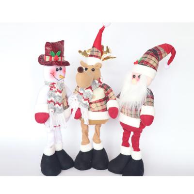 China Handmade Hanging Dolls Stuffed Animal Decor Plush Dolls Ornament Home Decoration Santa Snowman Elf Reindeer Christmas Doll for sale