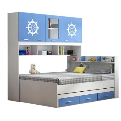 China Nordic Environmental Material Children's Bed With Wardrobe Universal Children's Bed for sale