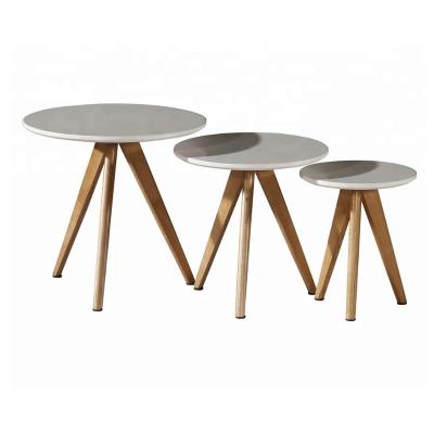 China Modern Design MDF Coffee Table Centerpiece Modern White Wood Table for sale