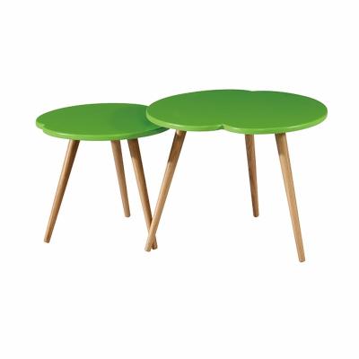 China Modern Modern MDF Corner Board Small Color Coffee Table Set For Home for sale