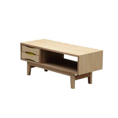 China Eco-Friendly Popular Design Original Small Size Color TV Wooden Stand With Solid Wooden Legs For Living Room for sale