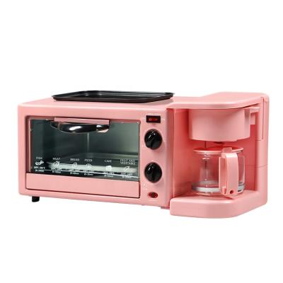 China Commercial 3 In 1 Breakfast Makers Lunch Machine Stove +toaster Oven+ Coffee Maker for sale