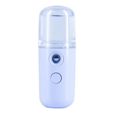 China Handy Nano Rechargable Nano Air Facial Ionic Humidification Warm Mist Steamer Beauty Car Skin Care Portable Humidifier for sale