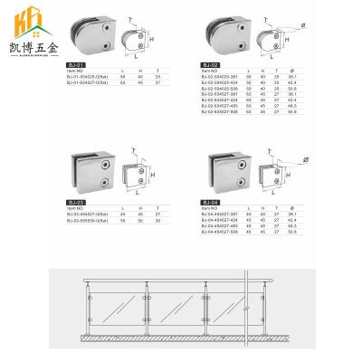 China Contemporary Customized in a Variety of Safe Sizes and Sturdy Stair Accessories Glass Balustrade and Metal Balustrade Balustrade Accessories for sale