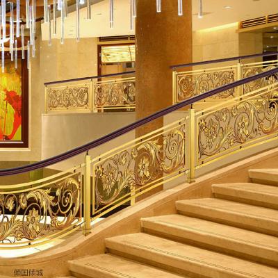 China Factory Wholesale Contemporary Indoor Safety Stair Railing Luxury Staircase Fencing Modern Design Interior Railing for sale