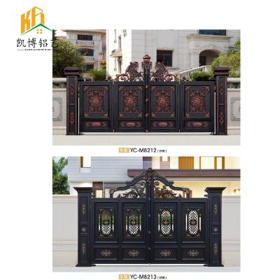 China Customized modern residential metal main gate villa design square tube multifunctional door for sale