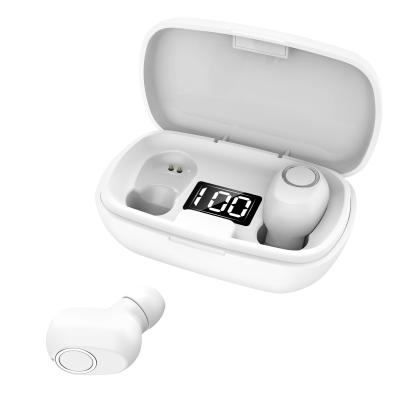 China Hot selling TWS (true wireless stereo) in-ear headphones tws TX22 pro foreigner with LED light box blutooth earphone charging wireless earbuds for sale