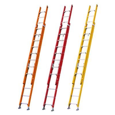 China Insulation Ladders Fiberglass Combination Telescopic Ladder Tapered Post Midsection Ladder for sale