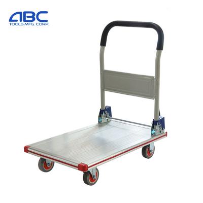 China Small Tools Metal Push Platform Hand Truck Folding Trolley Cart for sale