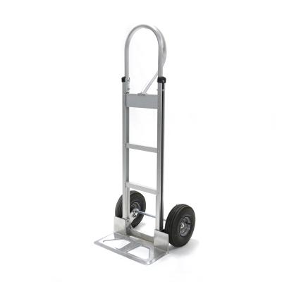 China Tools Capacity 600lbs Heavy Duty Vertical Loop Closed Handle Aluminum Hand Truck With Pneumatic for sale