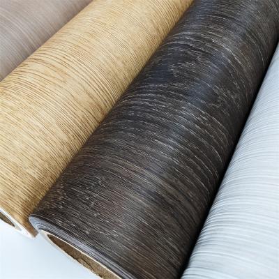 Chine Résistance à la flamme PVC Membrane Foil de bois Grain 1-5Impression couleur Haute résistance à vendre