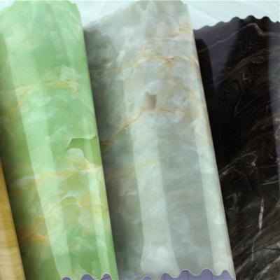 China Marble PVC Foil In High Gloss Surface For Kitchen Cabinet Door Or various furniture for sale