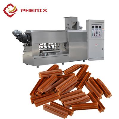 China Pet Chews Industrial Dog Food Treats Making Machine Dog Twist Bone Machine From Phoenix Machinery for sale