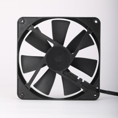 China Box& Hot Sale Vogue Classic 140*140*25MM Deep Silence 12V PWM PC Case Fan 3 Pin Sever Computer Cooling Cooler Fan for sale