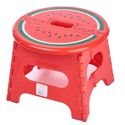 China Factory direct foldable round portable plastic kitchen folded foldable step folding stool for kids for sale